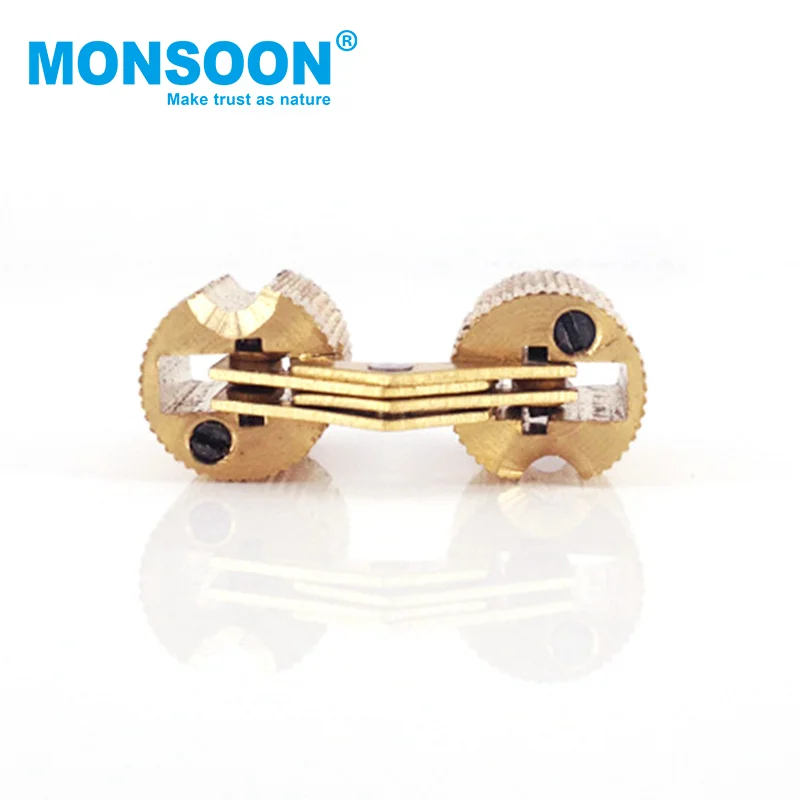 MONSOON Furniture Hardware 180 Degree Small Pure Brass Concealed Hinge Barrel Acrylic Hinge