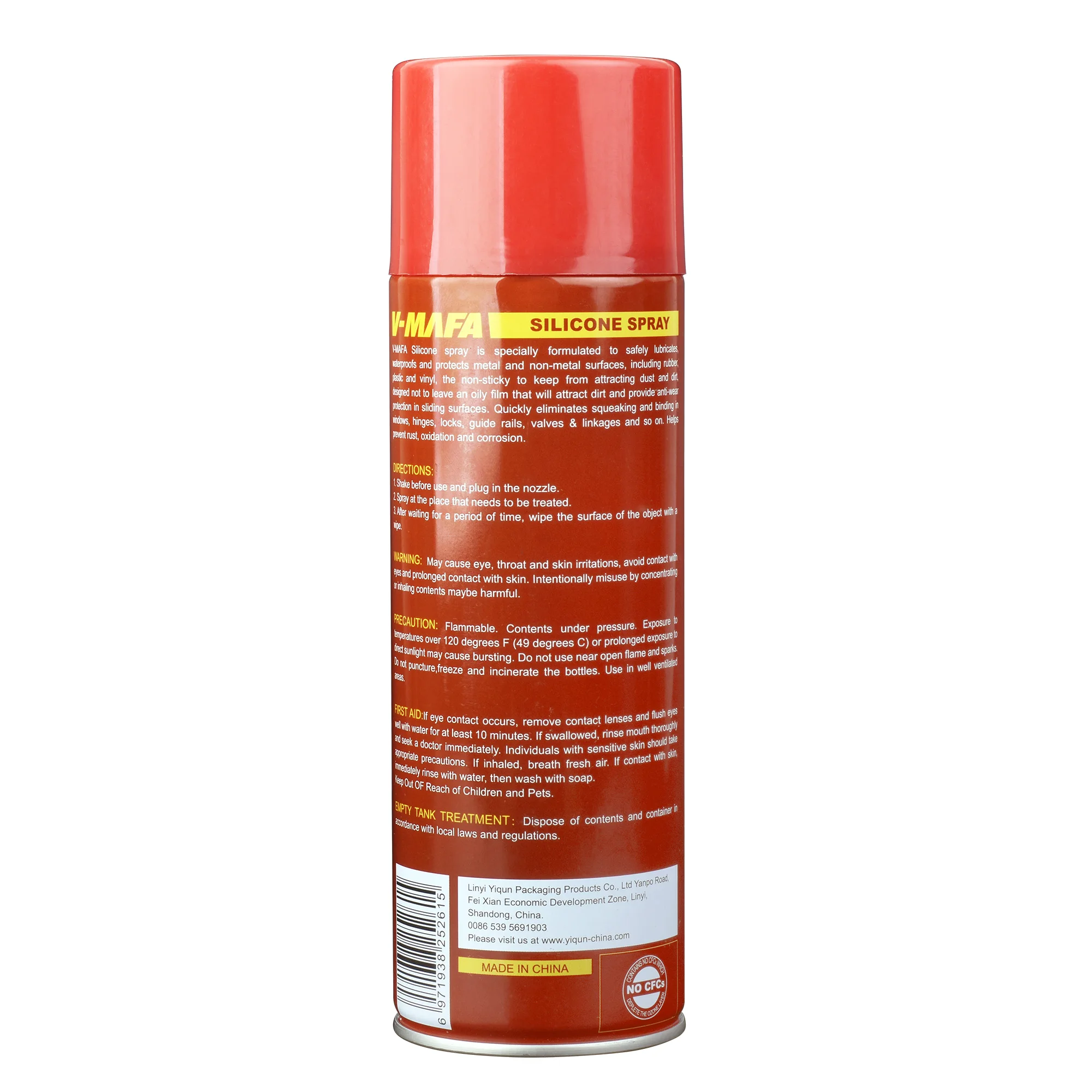 High Quality Auto Aerosol Lubricates Waterproof anti rust mold release and Silicone Spray
