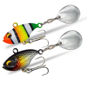 CHEERY New 14g VIB Tail Vibration Bait Spinner Spoon Sinking Lure Fishing Tackle Pesca Spinning Balance Rotating Metal Jig – Metal Jig – view 5
