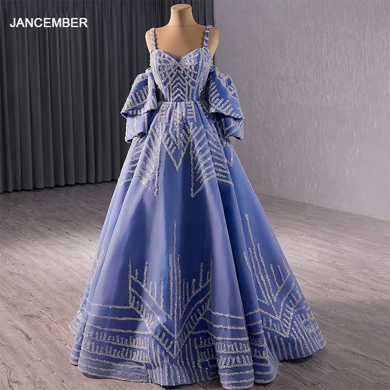 Formal Prom Dresses Gowns - Luxury Crystal Dubai Evening Dress
