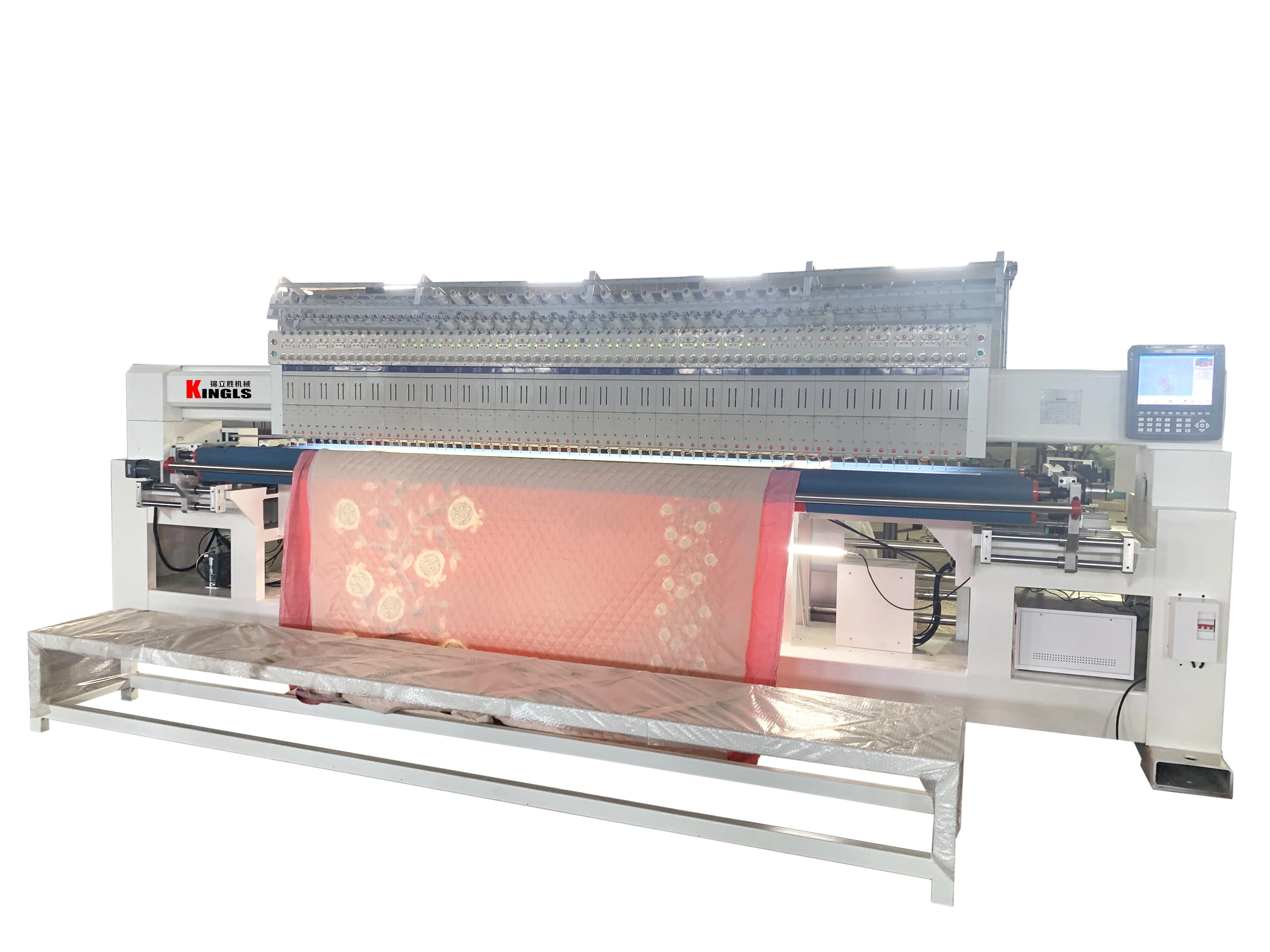 Multi Head Garment Bedspread Automatic Quilting and Embroidery Machine ...