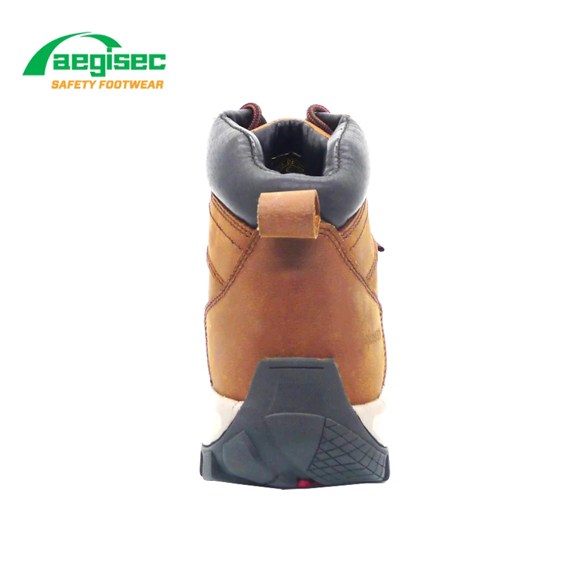 Защитные ботинки AEGISEC со стальным носком, нубуковая кожа, нескользящая резиновая подошва, промышленные мужские защитные рабочие ботинки