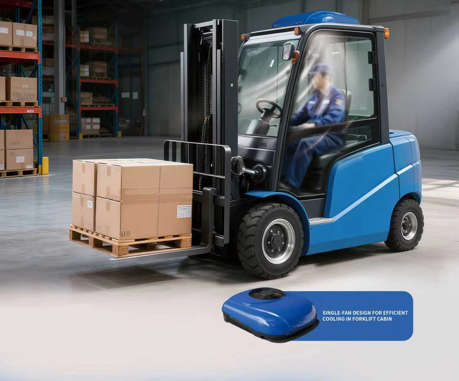 Radiator Roof Top Air Conditioner for Trucks Forklifts Cars-12V/24V/30-90V  