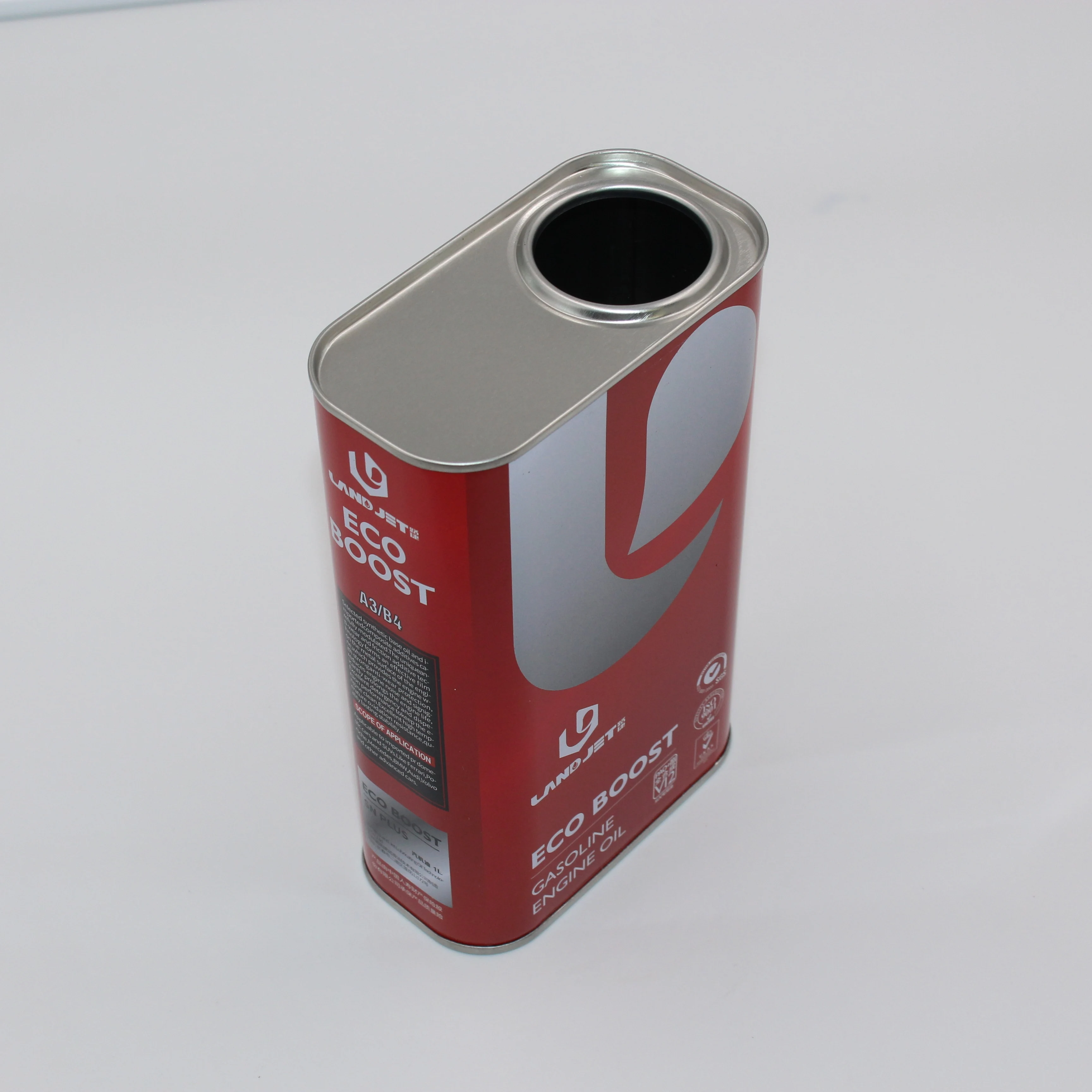 Custom Printed 1 Liter Recyclable Engine Oil Can Rectangular Lubricant ...