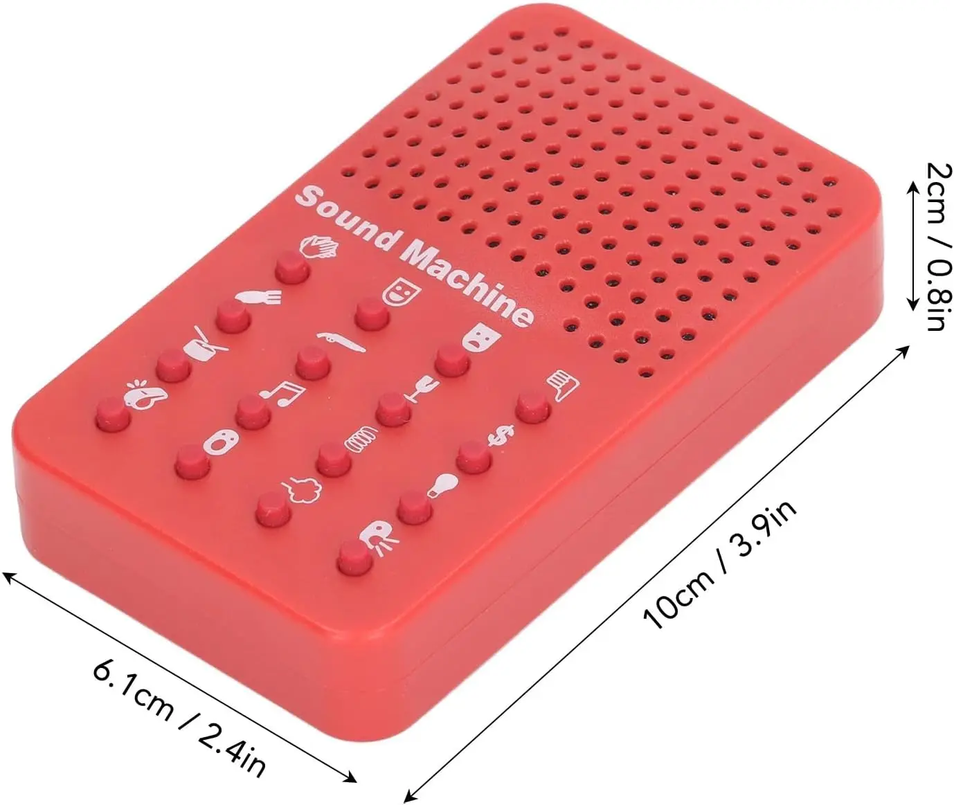 Customize Germany Popular Exquisite 16 Buttons Funny Sound Box Noise Maker Electronic Voice Effect Speaker