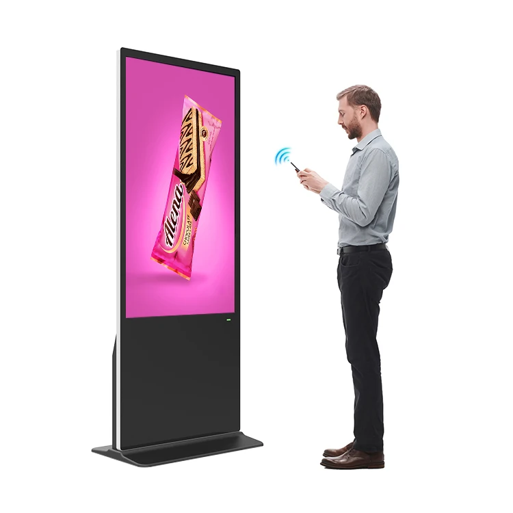 Floor Standing Video Player Touch Screen Interactive 42 Inch Vertical Display Tv Lcd Advertising Display Stand