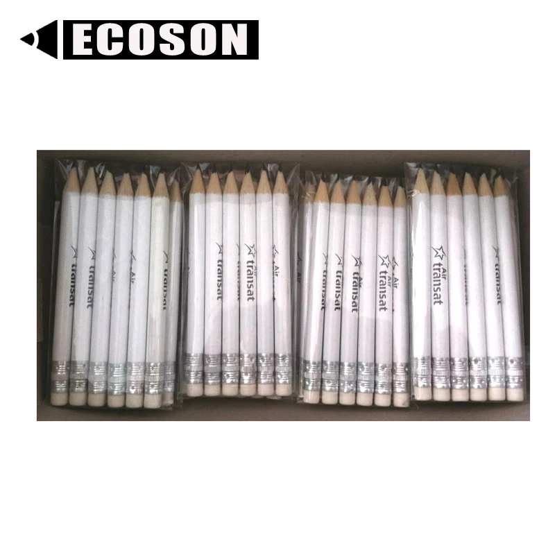 Цветной деревянный рекламный короткий Шестигранный Карандаш Для Гольфа HB круглый шестигранный треугольный полуиндивидуальный карандаш