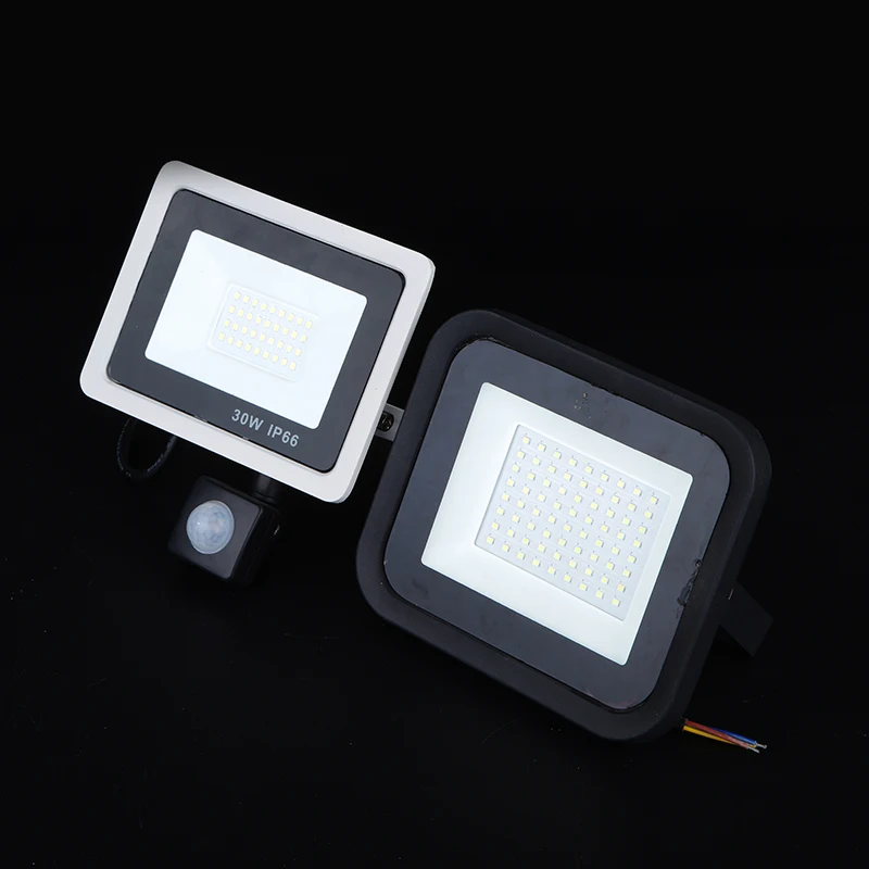 2020 лидер продаж Ultra-thin10w 20 вт 30 50 ручная сборка IP65 движения PIR сенсор SMD LED прожектор