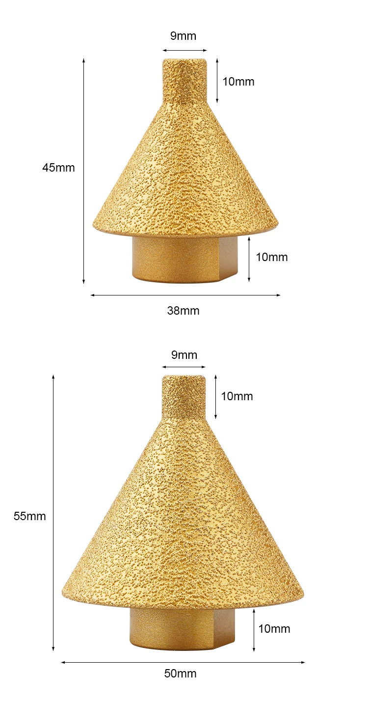 product diamond beveling chamfer drill bits vacuum brazed milling bits for trim  enlarge exit hole existing drill bit product-15