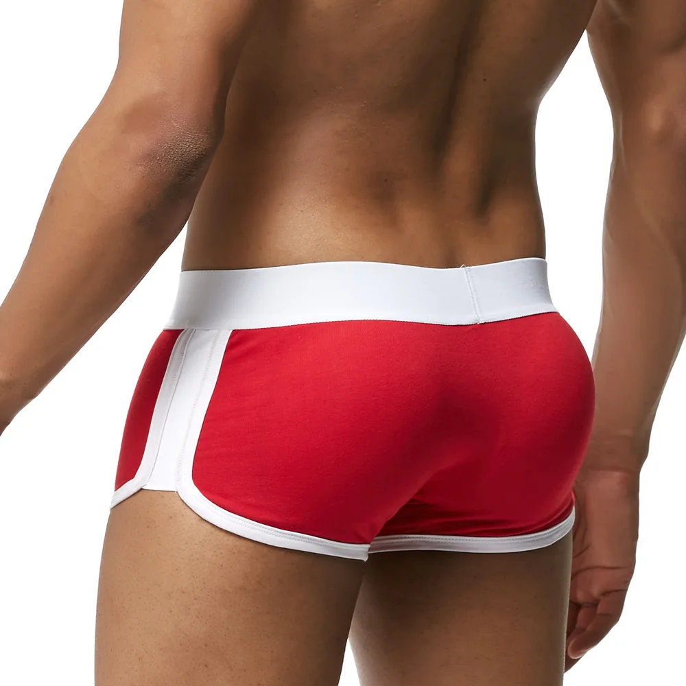 Male Enhancing Underpants With Faux Padded Boxer Briefs Men Underwear for Mens Butt Lift