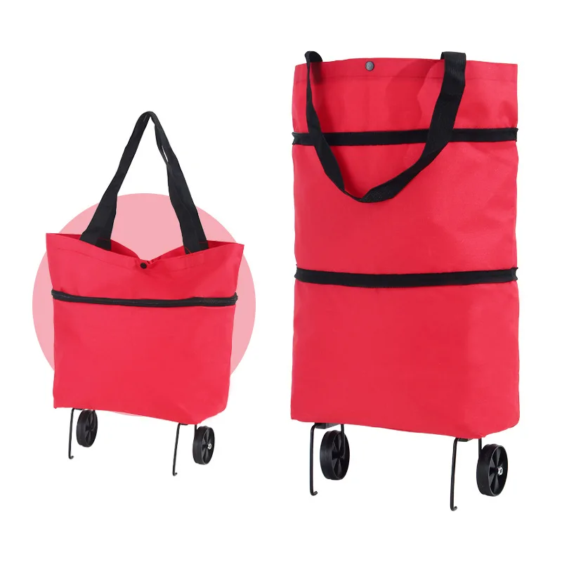 Portable folding trolley bag shopping bag for  retail stores