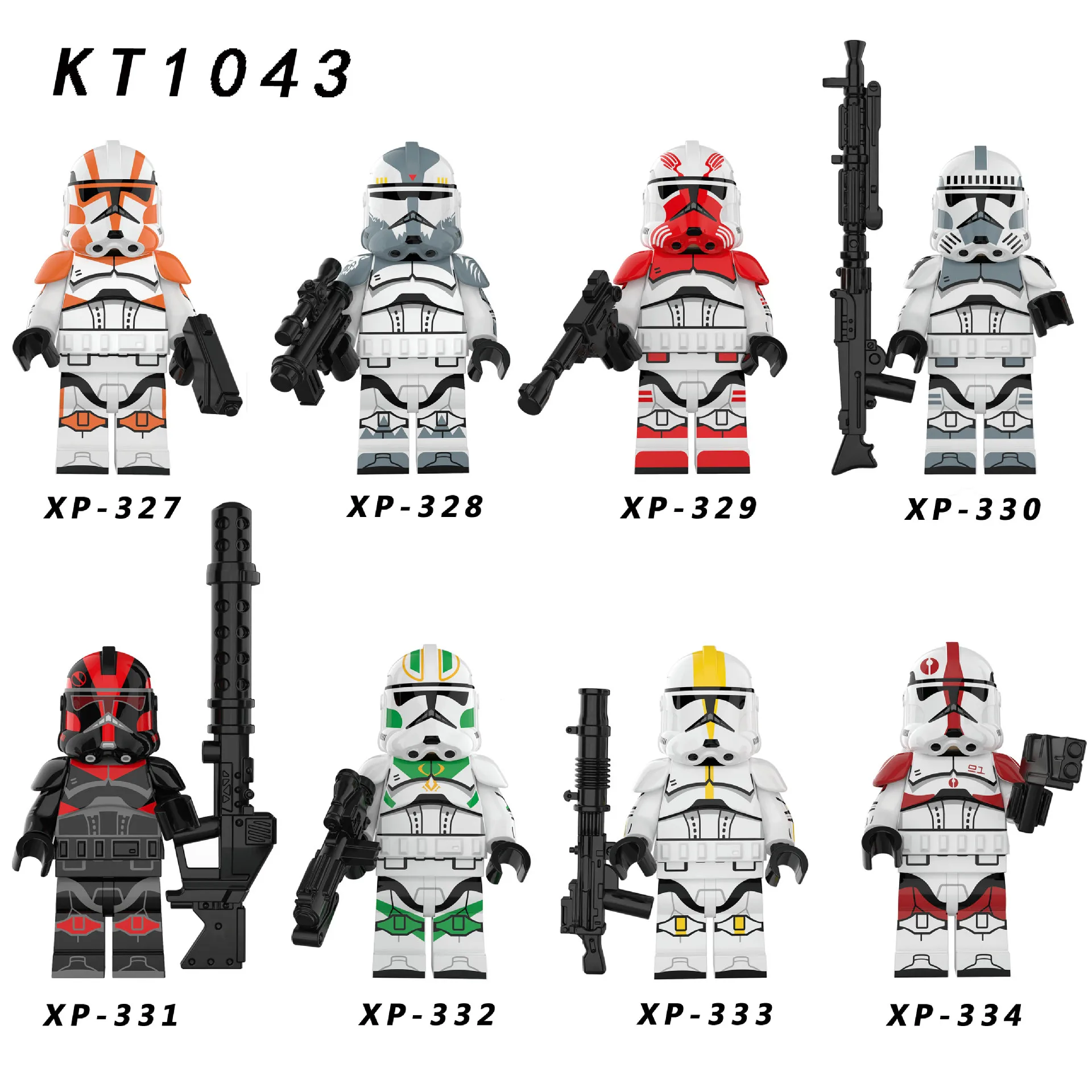 Kt1059 Kt1045 Kt1064 Kt1034 New Movie Clone Trooper Soldiers Darth ...