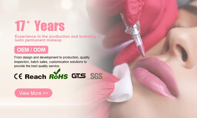 Stainless Steel and Aluminium Alloy Microblading Tattoo Pen for Easy-Coloring Eyebrow Tattoo