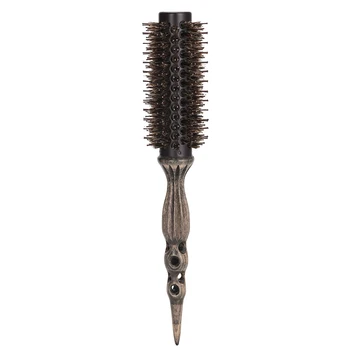 Thermal Hair Brush Boar Bristles Aluminum Tube Comb Ceramic Hair Drying Tool for Hairdressing Round Brush