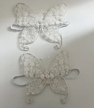fashion performance angel wings white lace butterfly wings for children