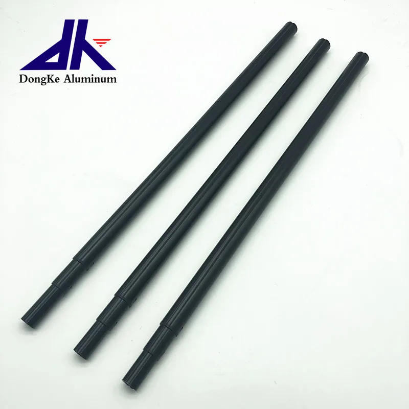 Non Rotation Internal Friction Telescoping Aluminum Pole with Double Groves