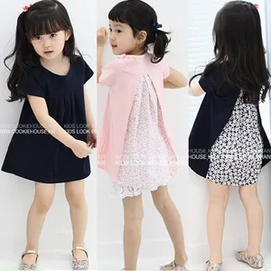 2015 Summer Fashion Design Flower Pattern Children Girl Dress