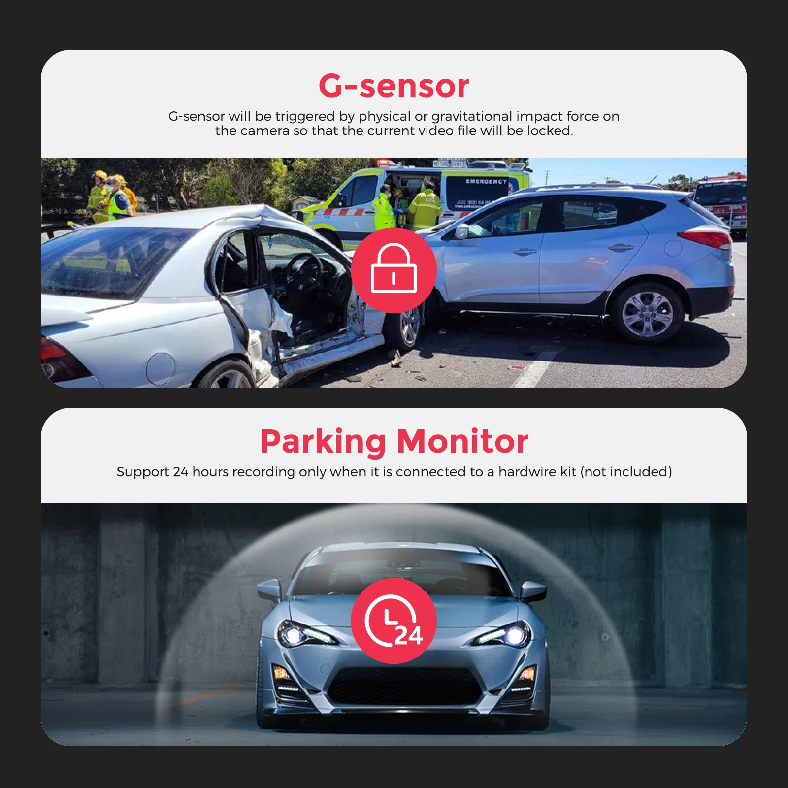 5K Driving Recorder - LINGDU Car DVR with 5G GPS Tracker