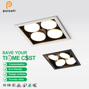 PULUOTI GX53 LED Recessed Downlight 28W AC85-265V 2100LM 110 Degrees 3000K/4000K/6000K Light Modern Design for Living Room