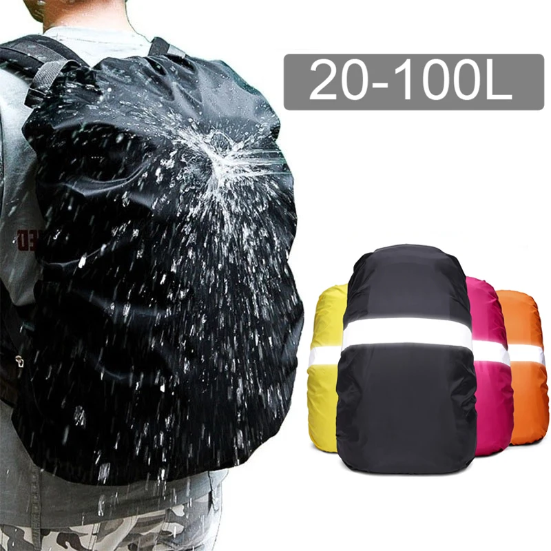 18-30L Rain Cover for Backpack Waterproof UV Protection Night Reflective  Rain Cover Camo Tactical Outdoor Hiking Dust Raincover