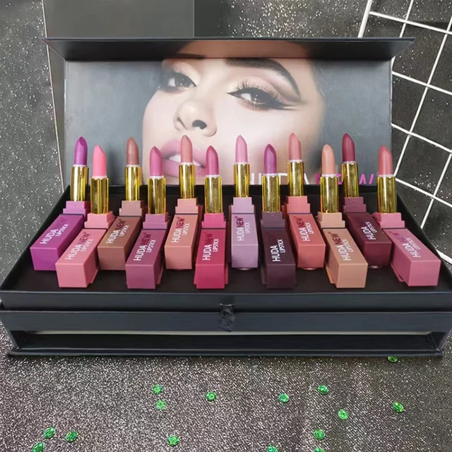 Hot selling Lipgloss With lipstick Set Matte Lipstick Waterproof Long Lasting Non Stick Vegan Makeup Gift 24 Pcs In One Box - Image 4