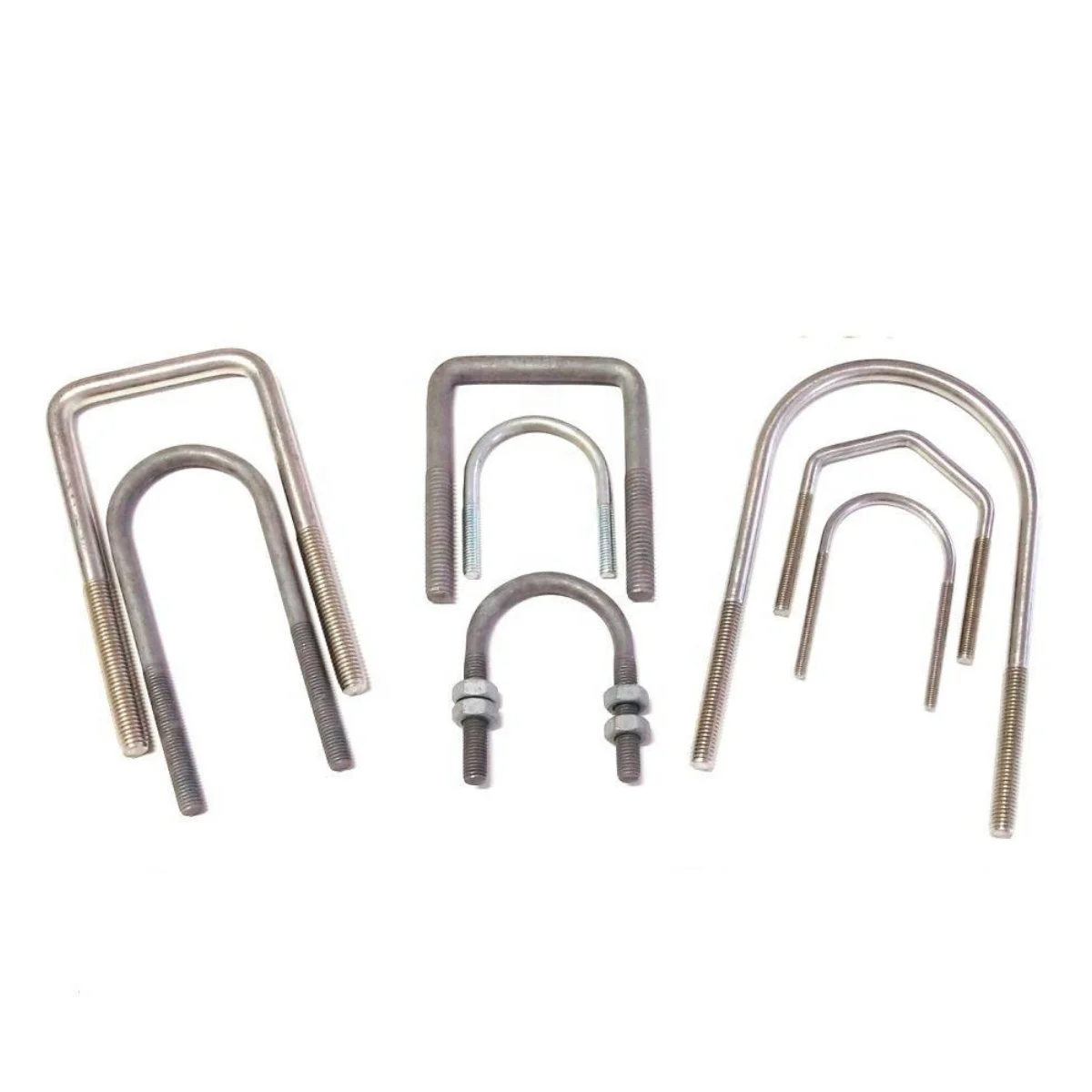 M5 M6 M8 M10 M12 Stainless Steel U Bolts Round Square Bend U-Bolt U Clamp Bolts And Nuts With Flat Washer supplier