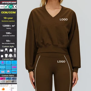 Custom Fabric Style Logo Tight Quick-Drying Long Sleeve Hooded Sweatshirt Women Fitness Sweatshirt Outdoor Hiking Sports Top