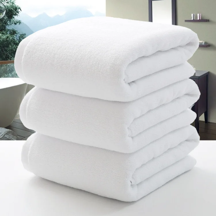 5 Star Hotel Luxury 800g Bath Towel Plain White Towel Set Bathroom Towel  Manufacture
