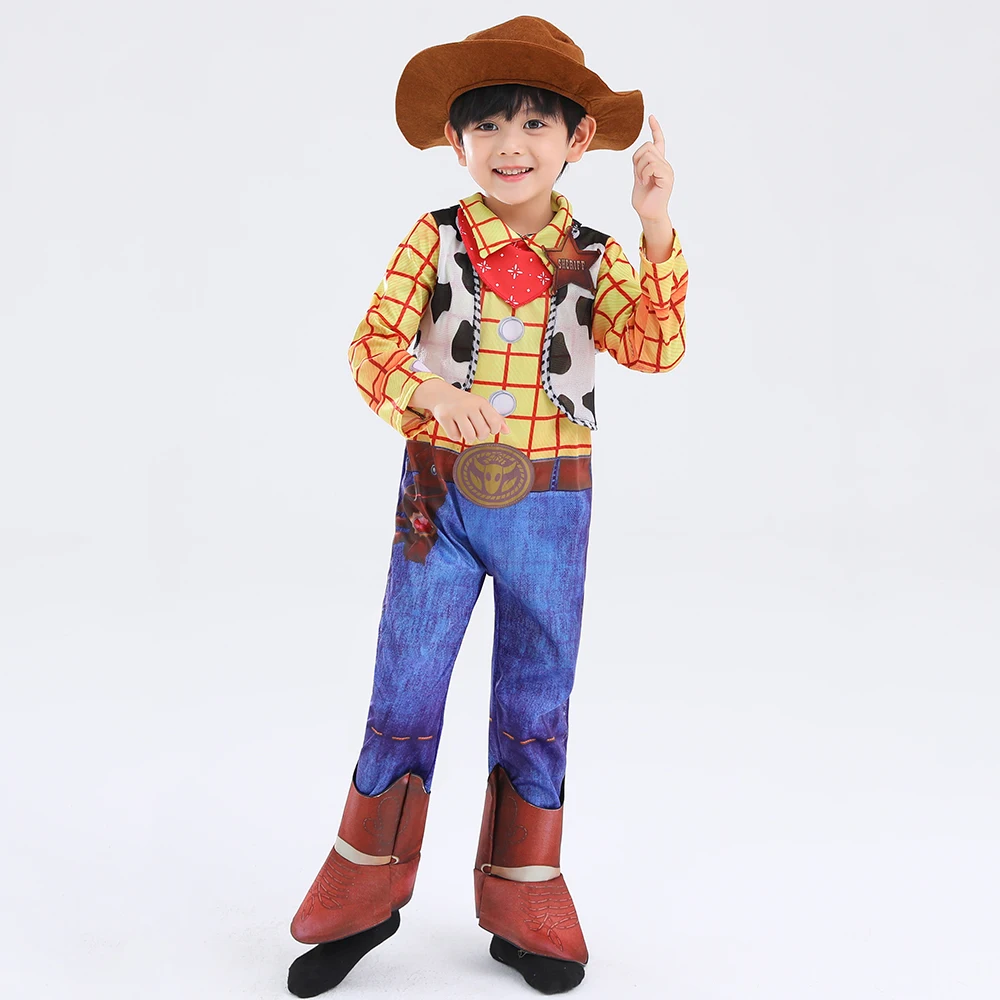 Cowboy Costume Deluxe Set For Kids Halloween Party Dress Up,Role Play
