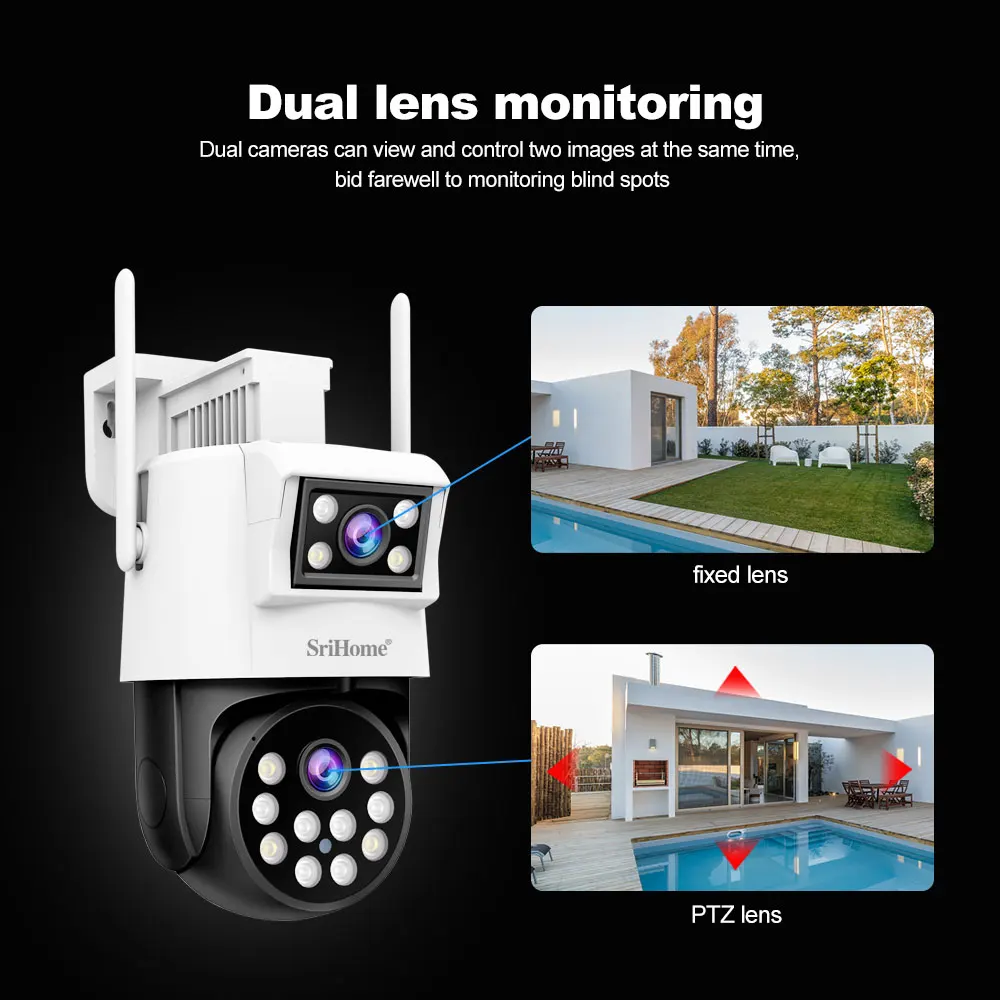 Caméra Surveillance Wifi Intérieure, Ip Camera Moniteur Avec Détection