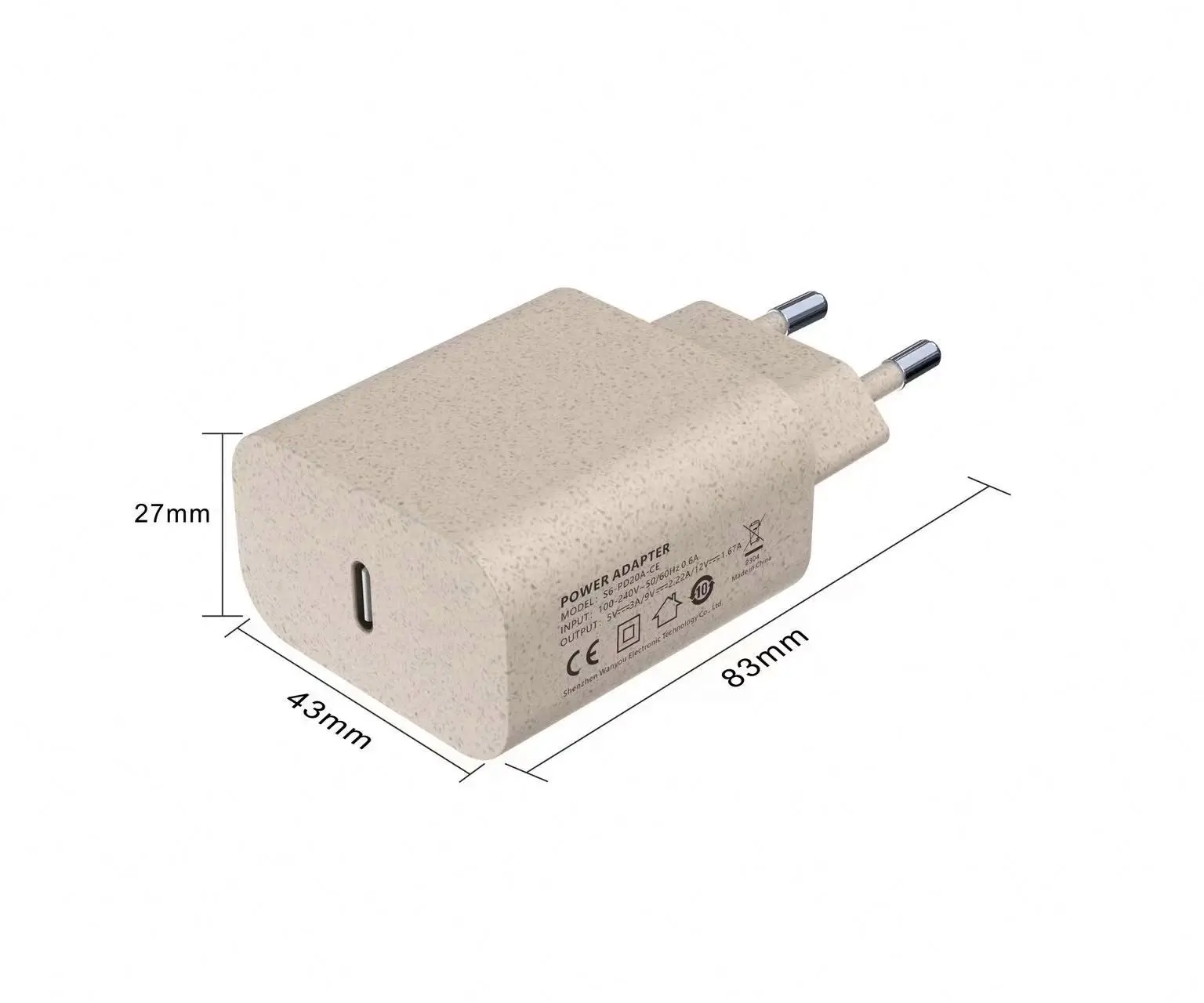 Chargeur Secteur Fast charge Power Delivery 20W avec 1 sortie type-C