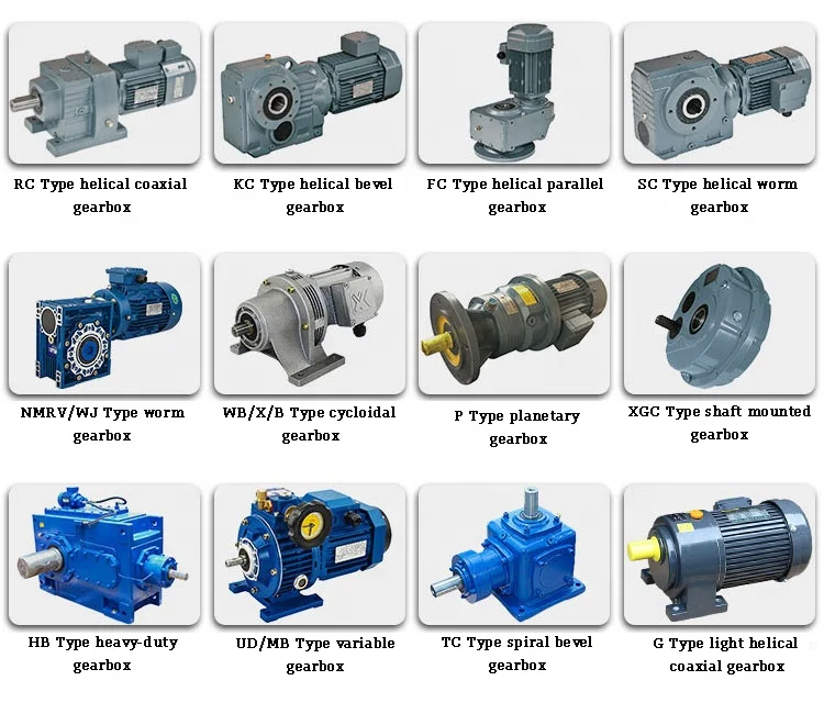 R Series 3 Stage 2.2kw Single Helical Transmission Gearbox Reduction Motor Cast Iron 50:1 Gearbox