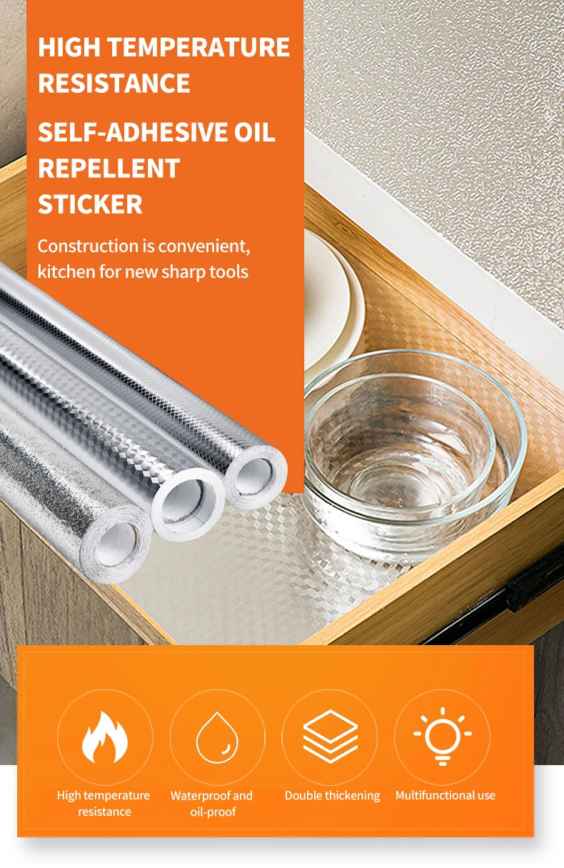 Kitchen Oilproof Backsplash Waterproof Wallpapers And Stickers Self