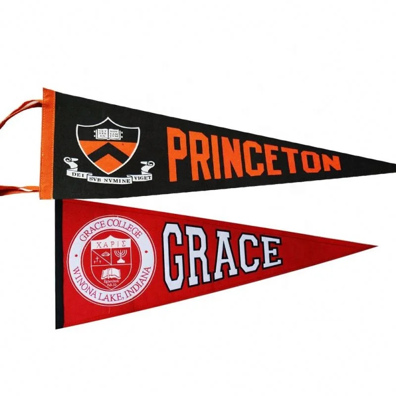 Custom Oem Logo Printed Flag Pennants Felt School Pennant - Buy Felt 