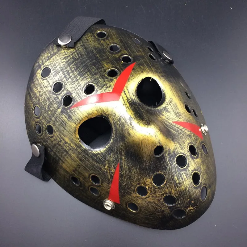 HugOutdoor Metal Halloween Cosplay Scary Jason Mask, Masquerade Party Costume Props Horror Mask Suitable for Collection