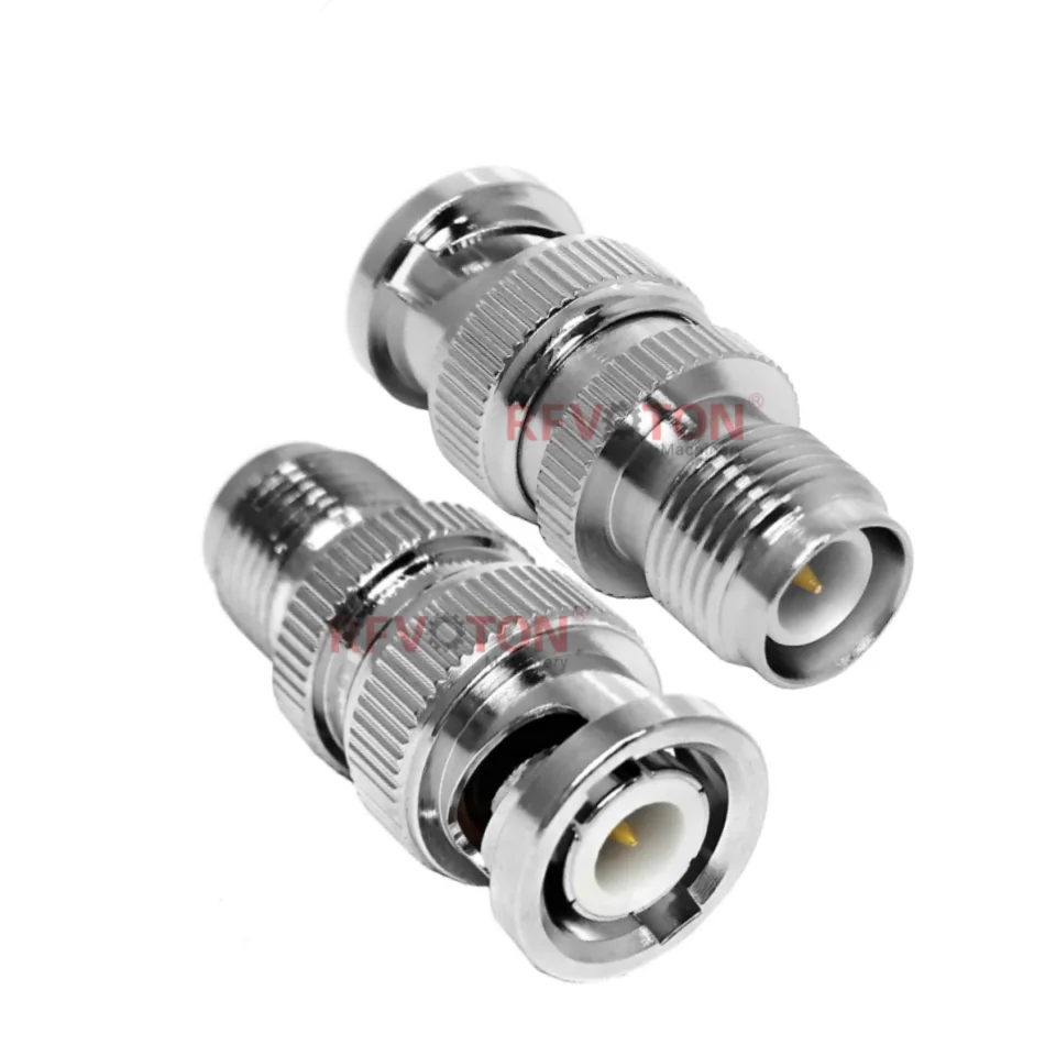 Factory Connectors 50 Ohm RP-TNC-F-BNC-M BNC Male Plug to RP TNC Female Jack 50 Ohm RF Connector Adapter in Stock