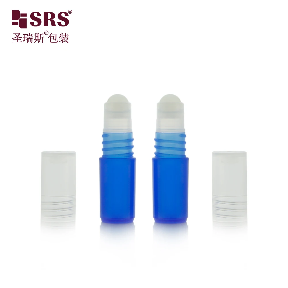 SRS Factory Customization Plastic Unique Design Plastic Roller Ball Container 3ml Bottle Roll On