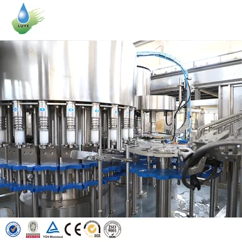 10000BPH High Speed 24-24-8 Complete 330ml PET Bottle Water Filling Packing Line