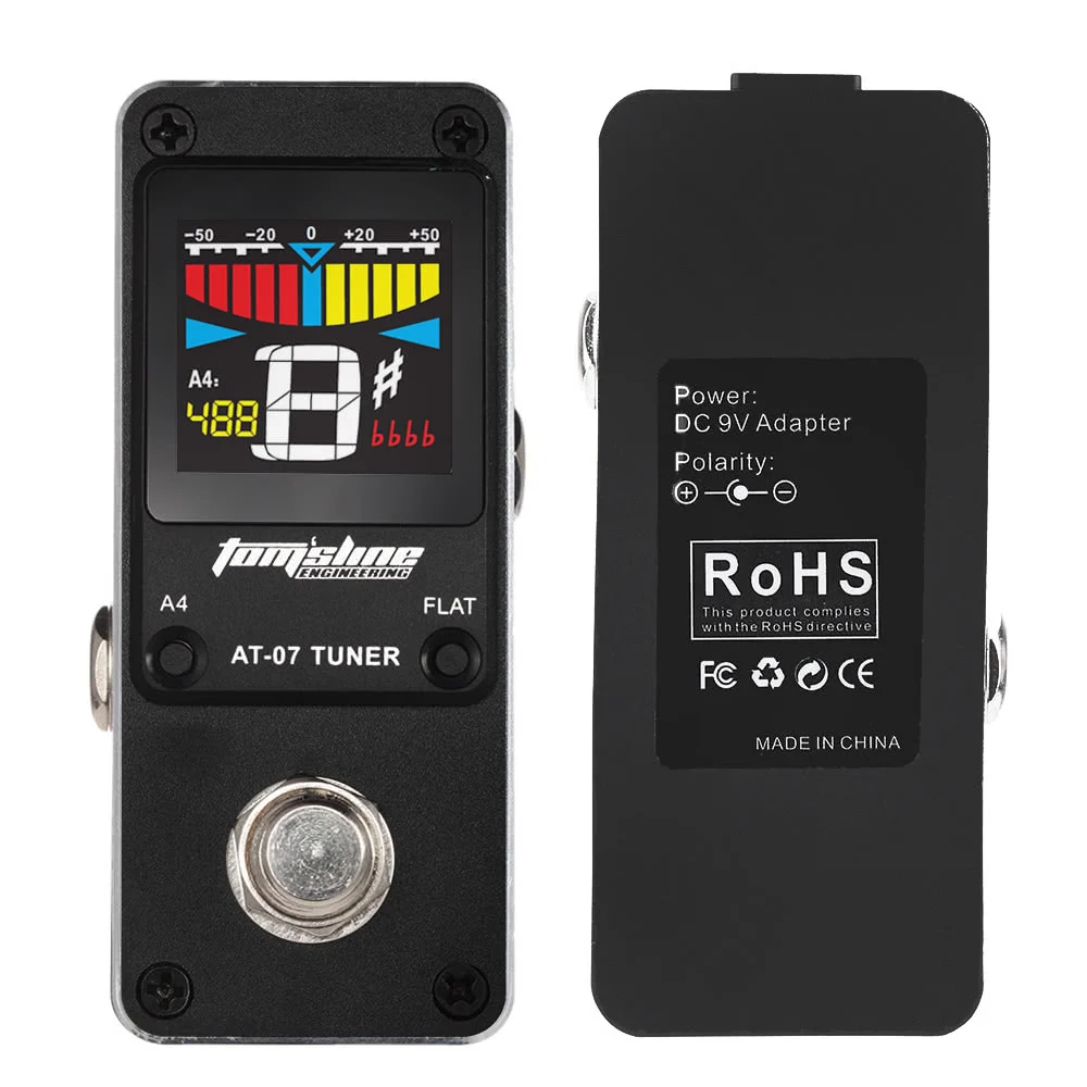 AROMA AT-07 Mini Chromatic Tuner Effect Pedal for Guitars
