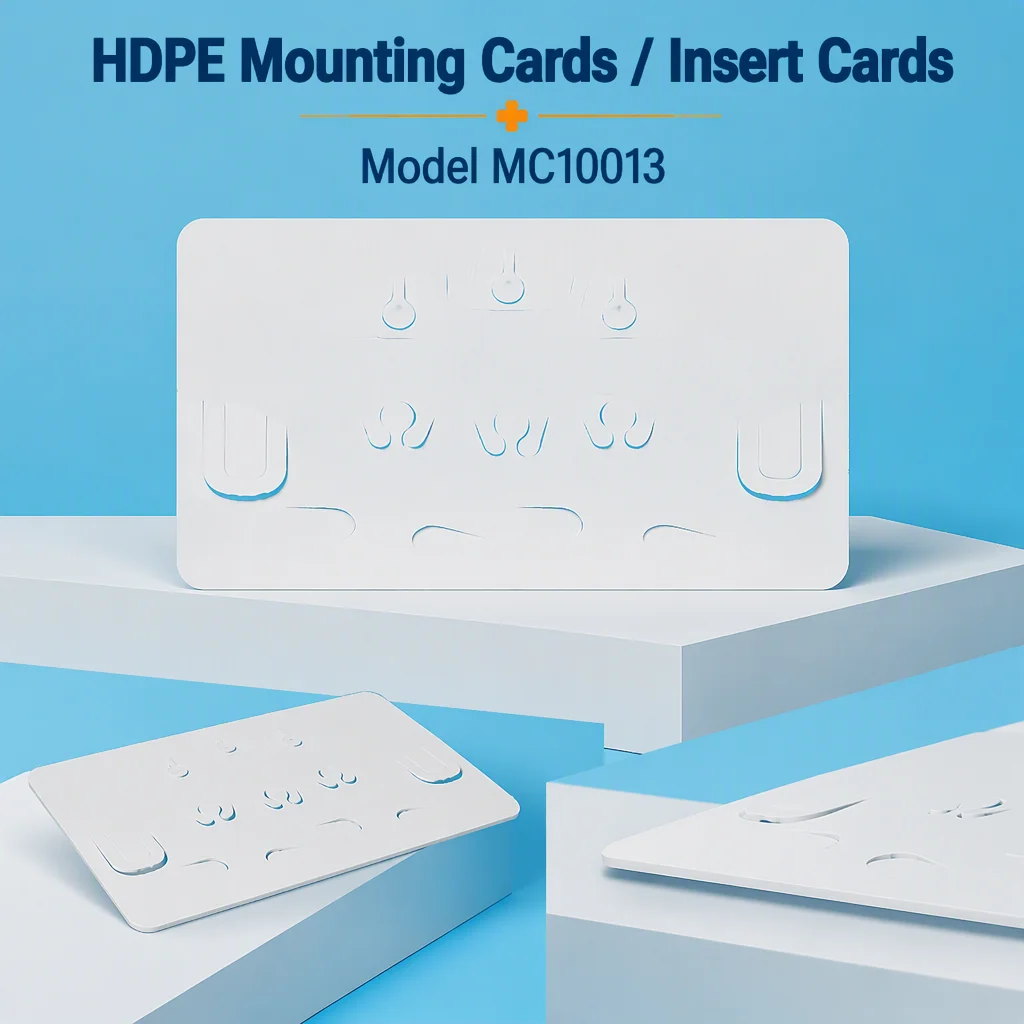 Customized HDPE Cards Medical Mounting Cards Cards for Catheters Medical Packaging