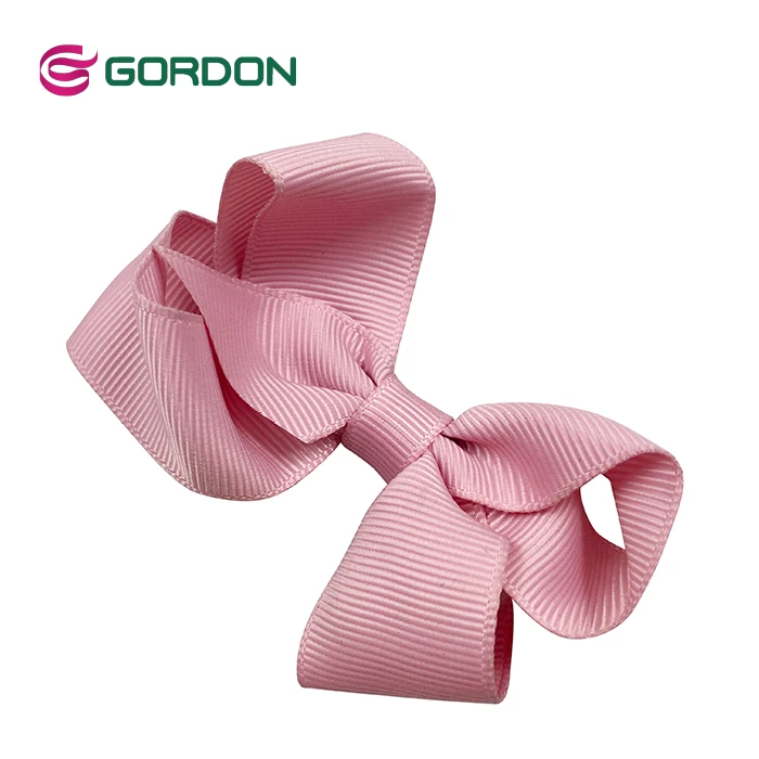 4 Inch Boutique Hair Bow Baby Pink