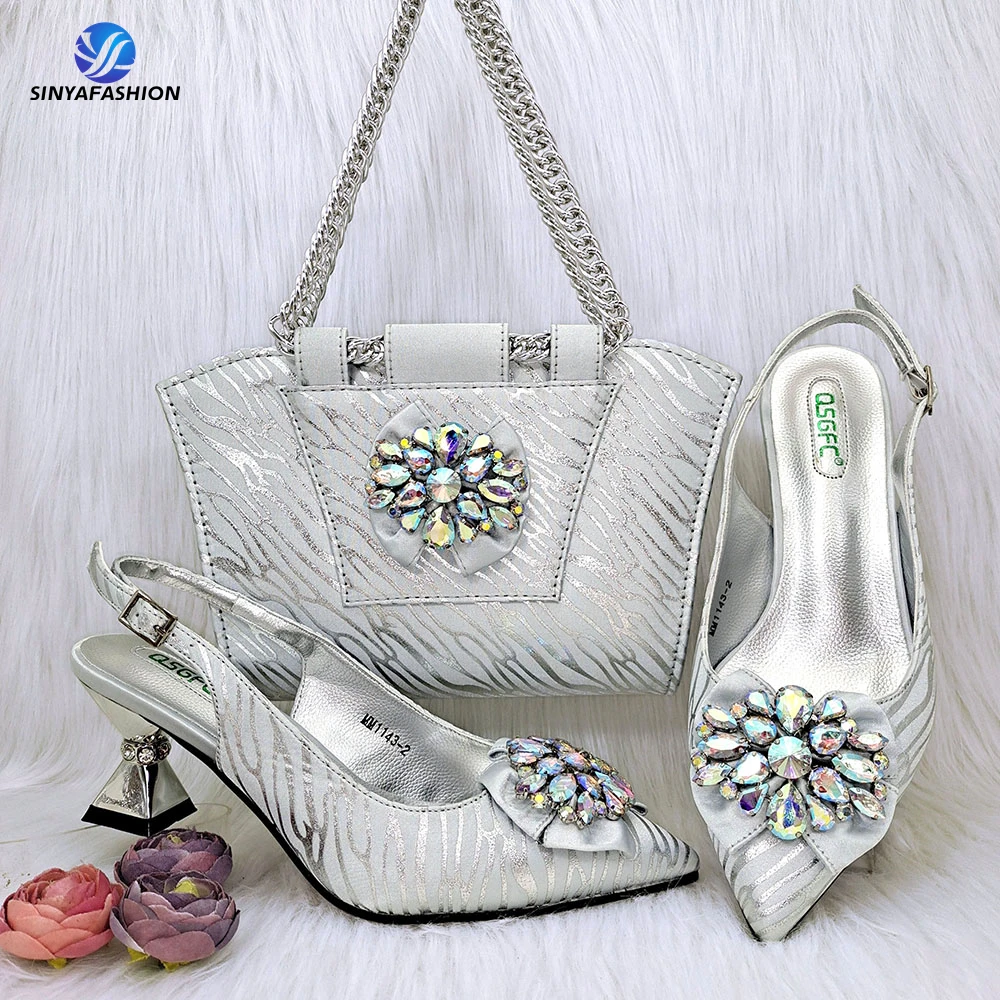 Source Lady Handmade shoes and bag Matching Beautiful Lady Wedding Shoes  Bag Set Italian Design Shoes To Match Bag Set on m.