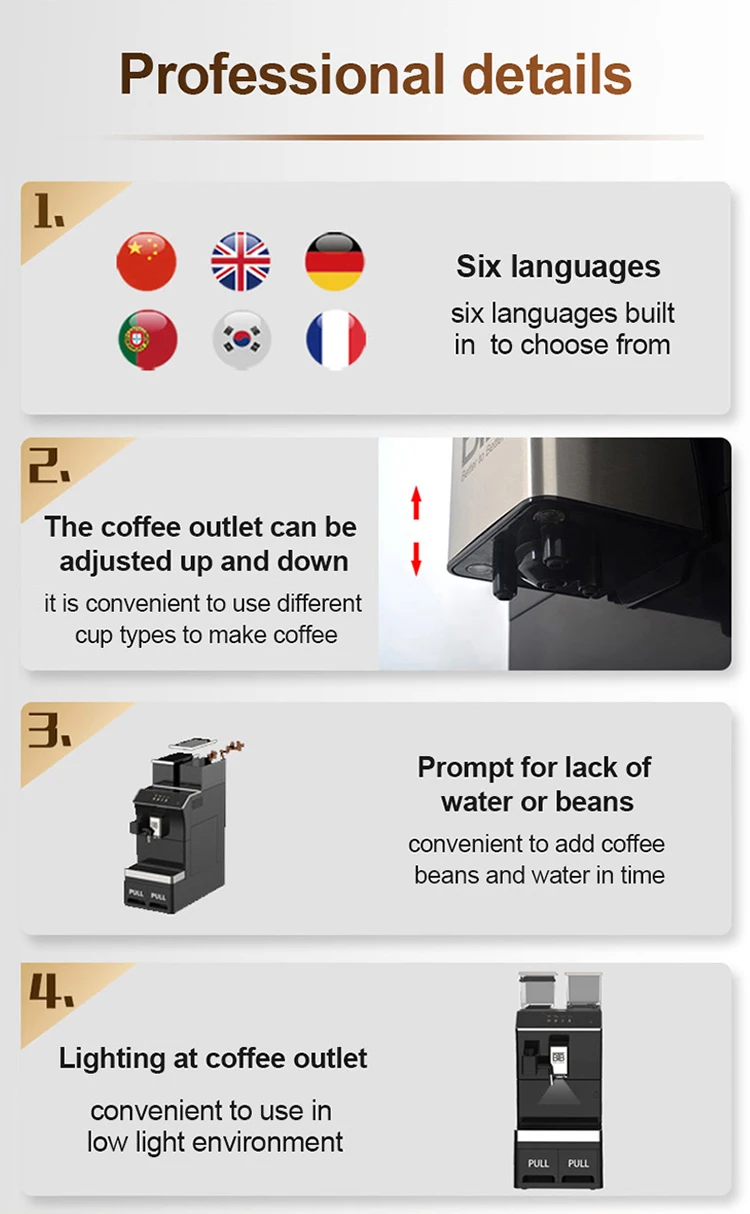 19bar Italian Espresso Coffee Maker Full Automatic Coffee Machine