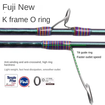 Micro Luya Horse Mouth for Fuji Guide Ring Carbon Single Fishing Rod with Cork Handle White Strip Coil for Lure Fishing – Rod – view 4