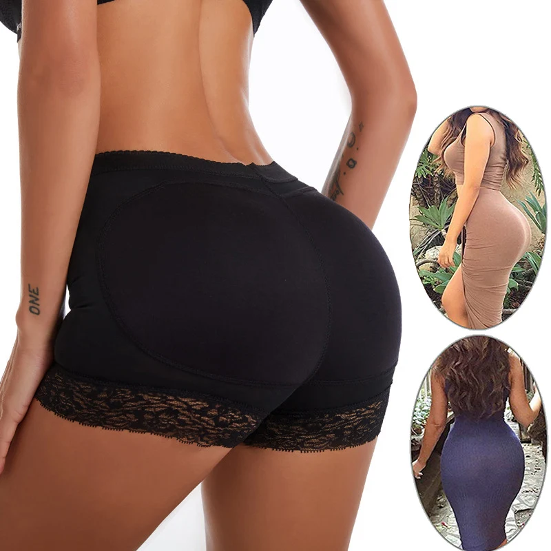 Buttock Shapewear Miracle Body Shaper And Buttock Lifter Enhancer Fake Ass  Butt Padded Panties Hip Lift Sculpt And Boost size S Color Black