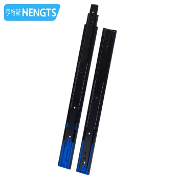 Heavy Duty 45mm Metal Drawer Slide with Pull Ball Bearing Soft Close Furniture Cabinets Modern Design Kitchen Dining Outdoor Use