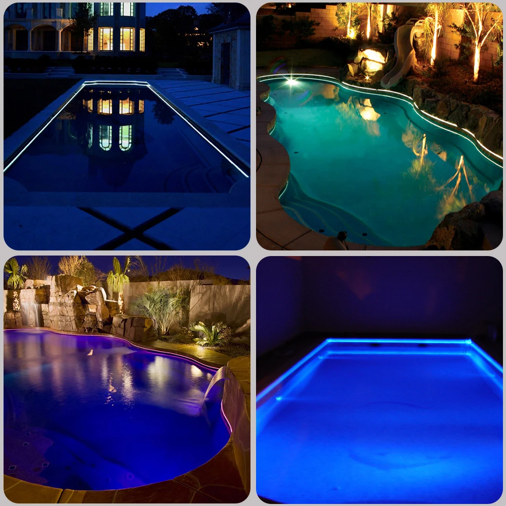 product-1-1 Professional Plastic Optical Fiber Cable UV Protection Multi-String Side Glow POF for Outdoor Swimming Pool Perimeter Lighting