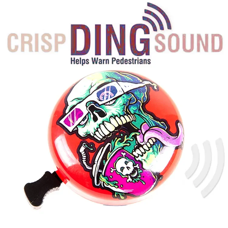 Высококачественные изысканные велосипедные аксессуары колокольчики на заказ с мультяшным Роком детские