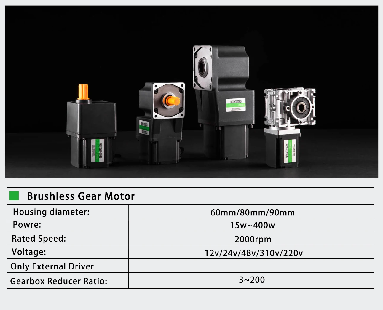 Custom Bldc Motor, 48V, 72V, 1000w, 1.5kw - detail 22