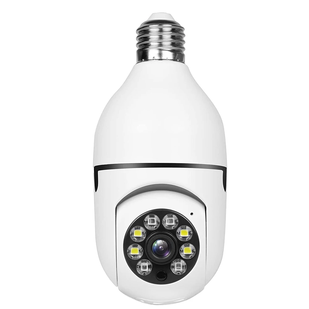 FansuTi  E27 Tuya Smart Light Bulb Camera 3MP Light Bulb Camera Motion Detection Full Color Pan Tilt 360 Degree Panoramic
